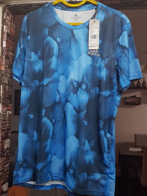 Adidas shirt size M new, blue, AEROREADY technology
