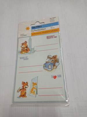 Labels with lion design new for notebooks and books