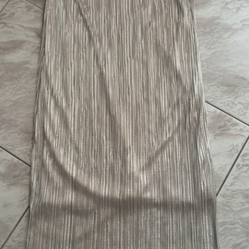 Edited dress with strap silver like new, size M