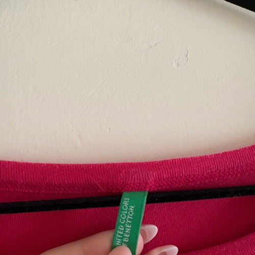 Benetton pink blouse used, size L, 100% cotton