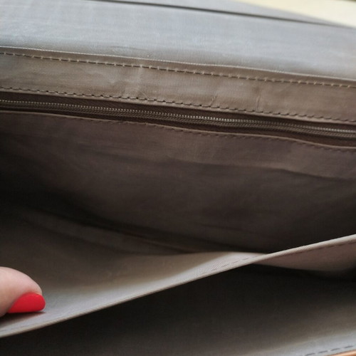 Vintage A-Cold-Wall leather clutch bag, like new, brown