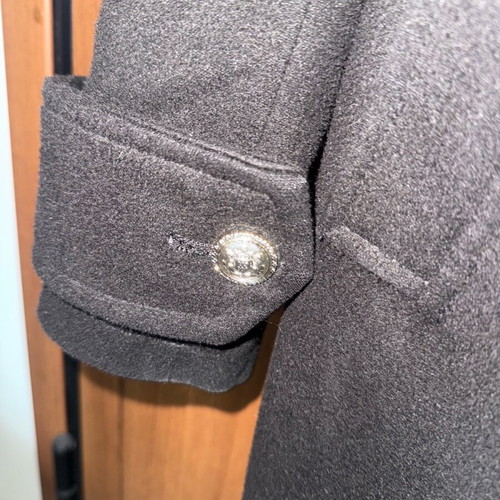 Black military style coat like new, elegant and warm