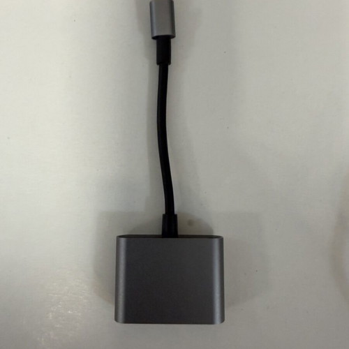 Various cables and adapters used