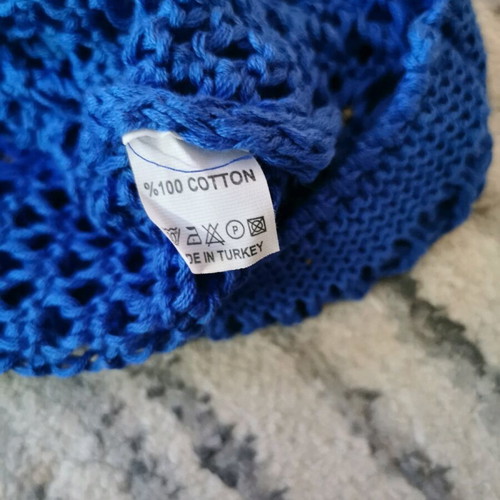 Knitted dress new, blue, one size
