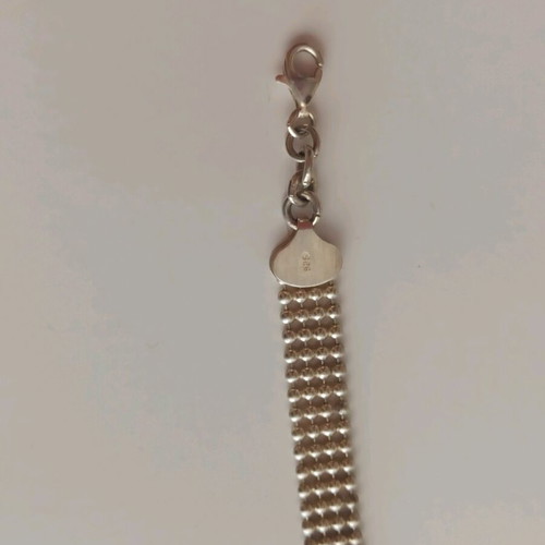 Silver 925 bracelet like new with classic woven design