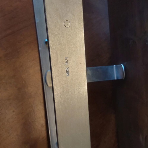 Professional ham and prosciutto cutting board new, wood and inox