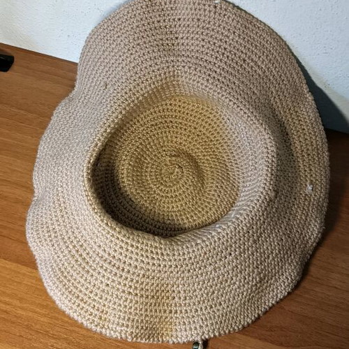 Knitted hat with beads like new