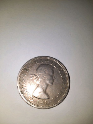 2 shillings 1966 μεταχειρισμένο, Ελισάβετ