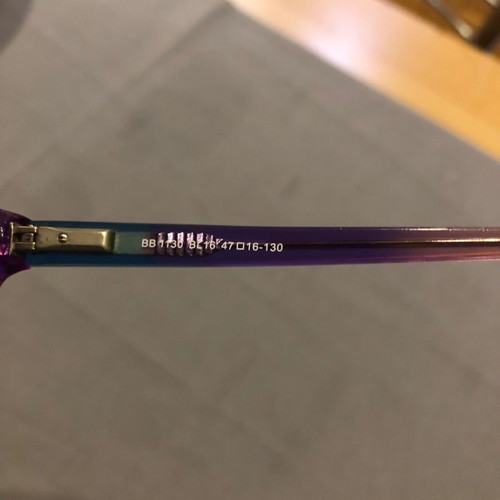 Moritz children's eyeglasses used, plastic, purple color
