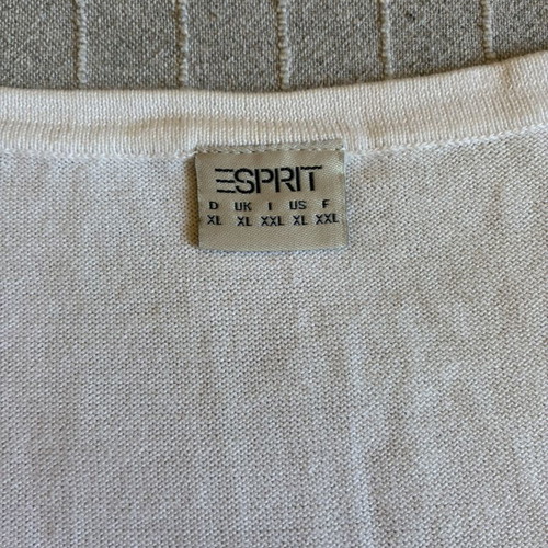 Esprit White True Wrap Cardigan 100% Cotton, perfect condition, XL/XXL