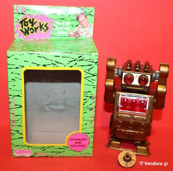  Playmakers Toy Works Sparking Robot. kourdisto rompot parolo pou ine kenourgio ke litourgi, to koumpi pou kourdizi eine spasmeno. timi 13 evro