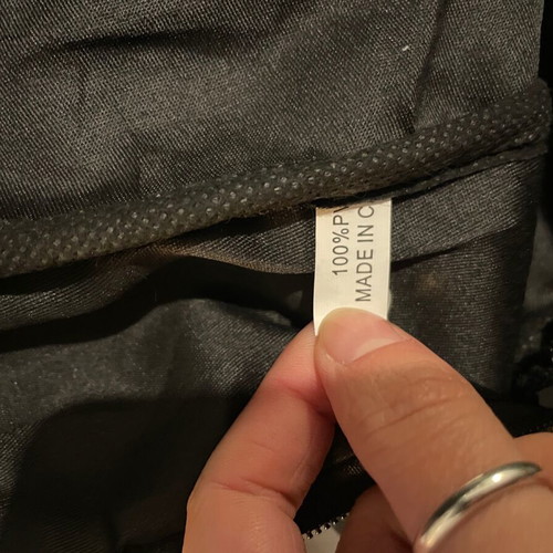 Backpack black with studs and leather effect like new