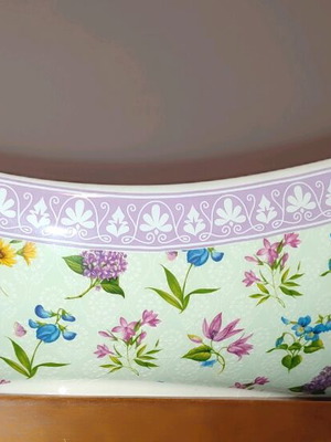 Salad bowl Ionian Harmony series 38x20 with floral design new