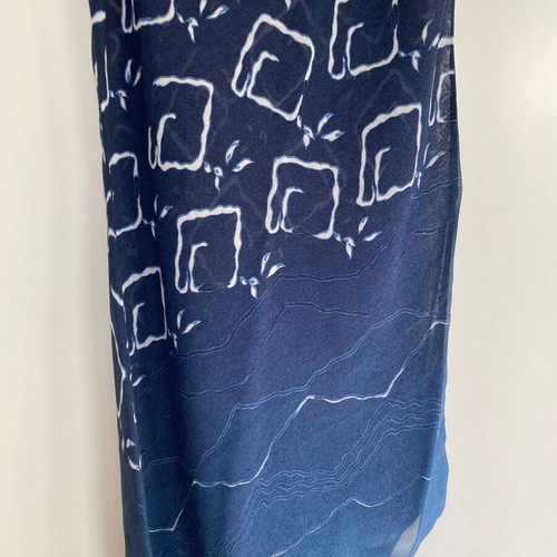 Vintage blue asymmetrical sleeveless dress like new