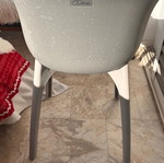Praktiker DIVA grey plastic chair
