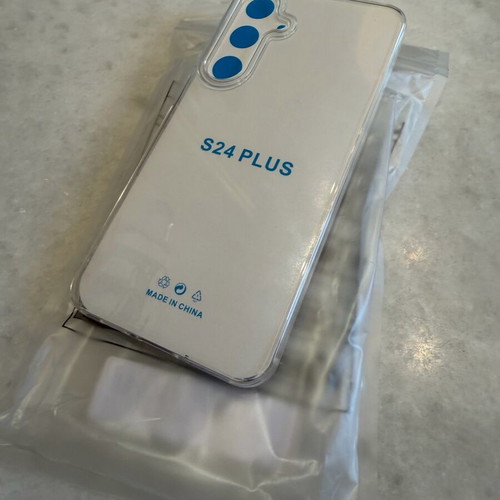 S24 Plus phone cases new, set of 2 transparent pieces