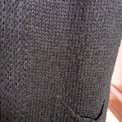 Cardigan XS like new with shiny detail, black