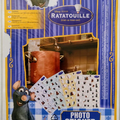 Ratatouille Disney/Pixar 125 photo stickers set new