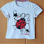  Καλοκαιρινή μπλούζα για κορίτσι 9-10 ετών σε χρώμα ανοιχτό γκρι σε άριστη κατάσταση.