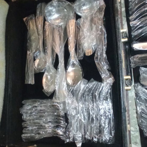 Solingen cutlery set new, stainless steel with gold-plated details, 72 pieces