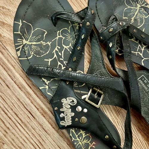 Replay sandals size 37 used, black