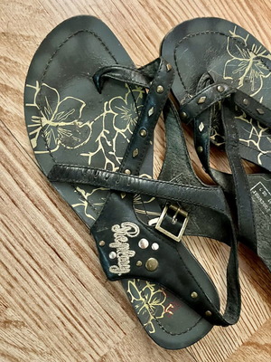 Replay sandals size 37 used, black