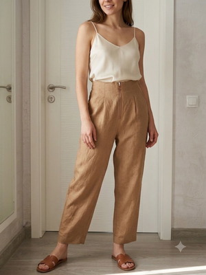Scotch & Soda Raffia Town Pants brown size S like new