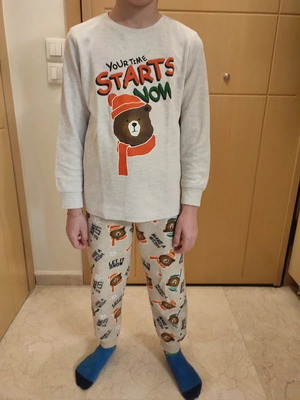 Lc Waikiki Bear Pajama Set like new, size 8-9Y