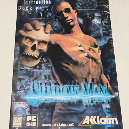 Shadowman PC game used with manual and map