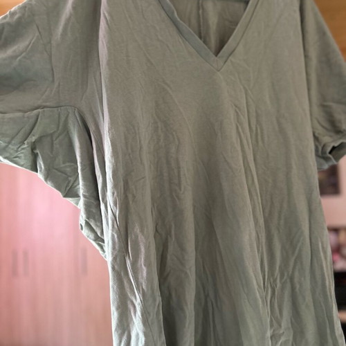 Zara blouse dress like new, brown and green, size L