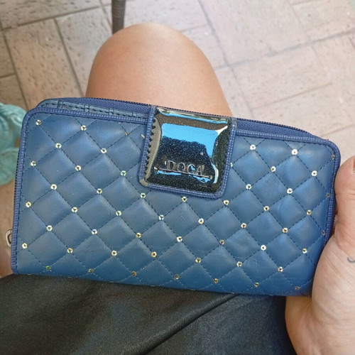 Doca wallet new, blue with minor wear