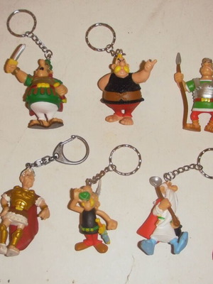 Φιγούρες μπρελόκ Asterix της Plastoy μεταχειρισμένες, πακέτο 10
