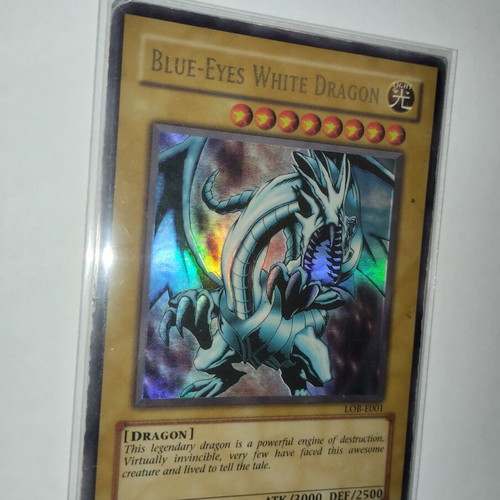 Blue-Eyes White Dragon LOB card used