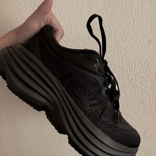 Hoka One One Bondi 8 running shoes, black, size 37 1/3