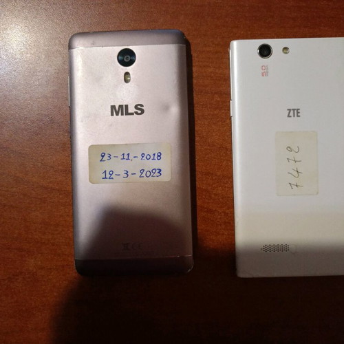 MLS and ZTE Blade 2 smartphones for spare parts, pack of 2