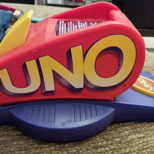 UNO card launcher machine like new without box