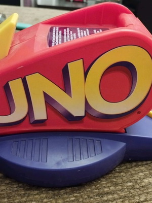 UNO card launcher machine like new without box