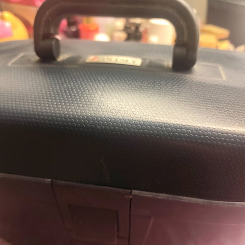 Delsey suitcase with security code blue like new