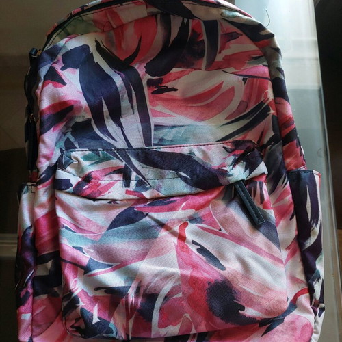 Back Pack Accesorize like new with side pockets and zipper