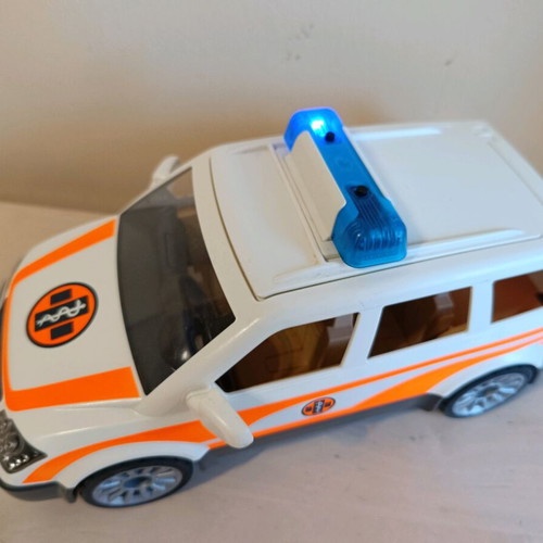 Playmobil vehicle used with lights and sound