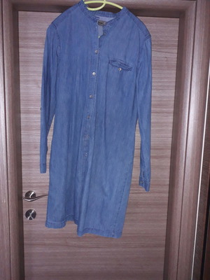 Fransa denim dress used, size S, blue