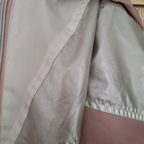 Orchestra lightweight hooded jacket like new, gray and pink