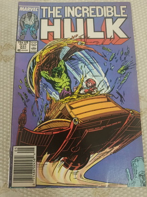 The Incredible Hulk #331 comic book used, 1987 Marvel