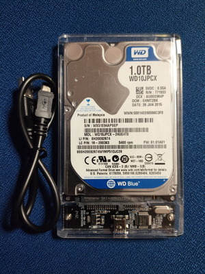 Western Digital 2.5'' External Hard Drive 1TB used