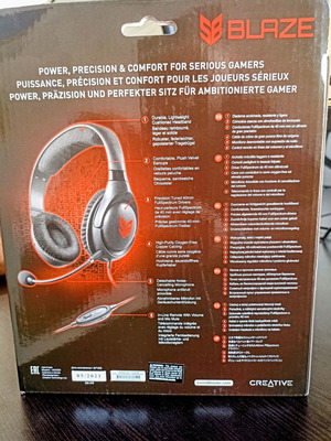 Creative Blaze headset multimedia wired new