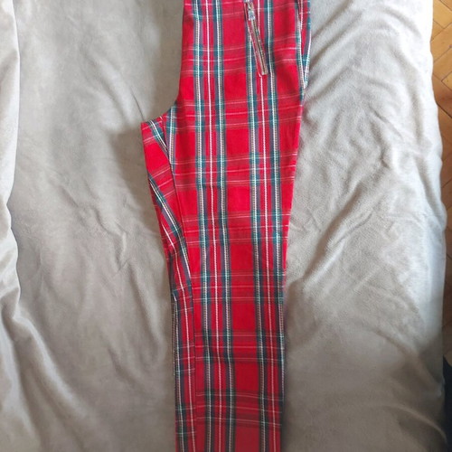 H&M women's elastic plaid pants like new, size 42