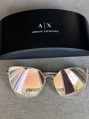 AX Armani Exchange rose gold sunglasses for women
