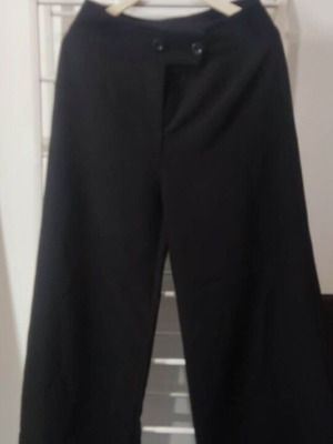 Elian Studio Μαύρη παντελόνα wide leg Made in Italy σαν καινούργιο, L/XL