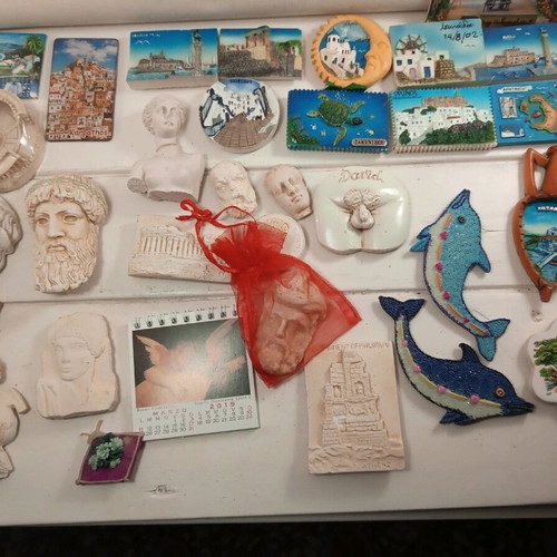 Collection of 32 new collectible magnets from Italian islands, Constantinople and ancient Greece