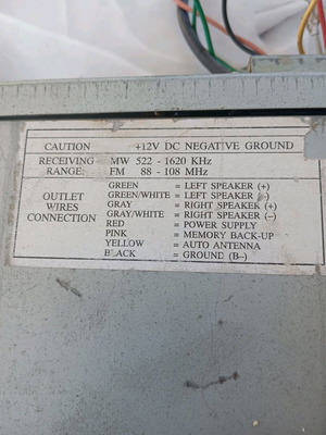 Crown radio cassette player used